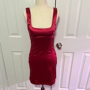 Anthropologie Maeve Vibrant Red Mini Dress